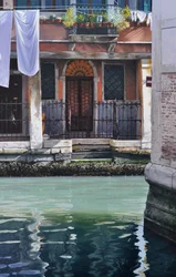 Venezia di prima mattina, 2019 (olio su pannello)