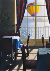 Volo mattutino, 2016 (olio su lino)