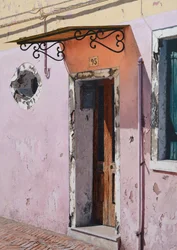 Numero 93 Burano (olio su tavola)