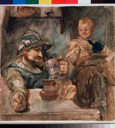 Sopra un boccale di birra