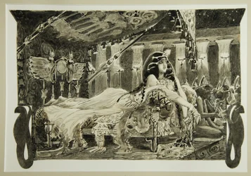 Cleopatra sul letto, 1899