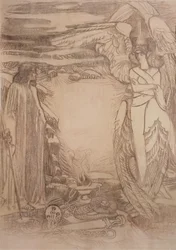 Illustrazione per la poesia Profeta di A. Pushkin, 1905