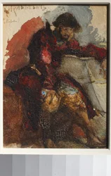 Illustrazione al poema Il canto del mercante Kalashnikov di M. Lermontov