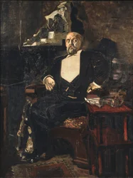 Ritratto del Fondatore della Prima Opera Privata Russa Savva Mamontov 1841-1918, 1897