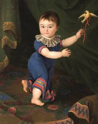 Ritratto del conte Dmitri Nikolayevich Sheremetev 1803-1871 da bambino, 1805