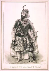 Márton Lendvay come Bánk Bán (Miklós Barabás, 1845)