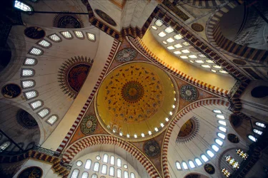Interno della Moschea di Suleymaniye