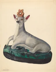 Figurina di cervo, c. 1936