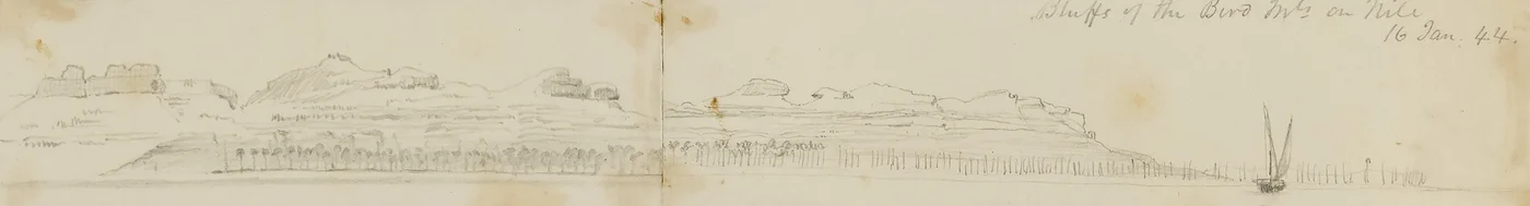 Scogliere dei Monti Biro sul Nilo