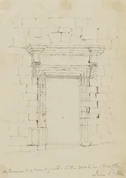 Malta, ingresso di un cortile della Città Vecchia