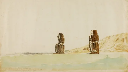 Statue a Memnone, Tebe