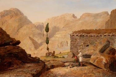 La cima del Monte Sinai con la Cappella di Elia