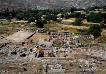 Civiltà minoica: vista delle rovine del palazzo di Zakros