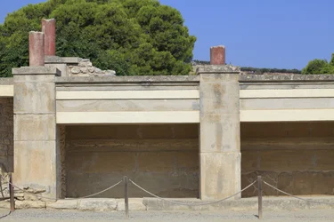 Sito archeologico minoico di Cnosso. Ala ovest; area chiamata 