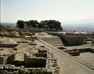 Vista delle rovine di Festo, 2700-1200 a.C.