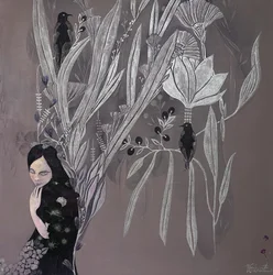 Donna serena e botanica