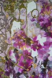 Fiori dai vivaci toni magenta e oro