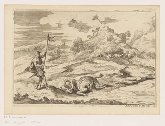 Paesaggio con San Giorgio e il drago (serie Paesaggi da Tiziano)