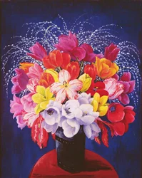 Bouquet di tulipani (olio su tela)