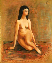 Nudo seduto; Nu Assis