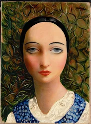 Ritratto di giovane donna (olio su tela)