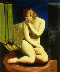 Nudo femminile seduto; Femme Nue Assise