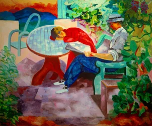 Siesta a Saint-Tropez (Kisling con Renée)