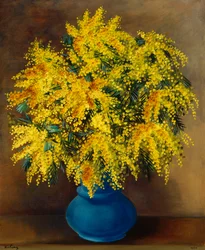 Vaso di mimose; Vase de Mimosas