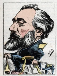 Ritratto di Leon Gambetta (1838-1882) politico francese