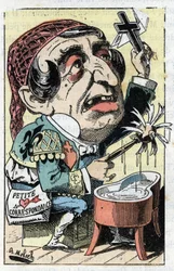 Allegoria del giornale francese Le Figaro in 