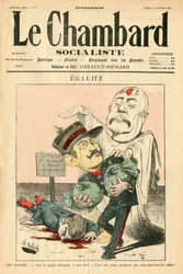 Copertina di "Le Chambard socialiste", satirico a colori