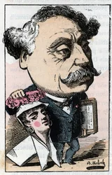 Ritratto di Alexandre Dumas Jr. (1824-1895) scrittore francese