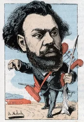 Ritratto di Clovis Hugues (1851-1907), poeta e politico francese