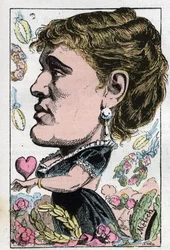 Ritratto di Gabrielle Maria Krauss cantante austriaca (1842-1906)