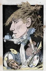 Ritratto della comica Henriette Rosine Bernard detta Sarah Bernhardt
