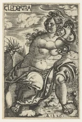 Cleopatra con serpente