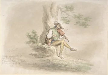 Violinista zingaro, 1858