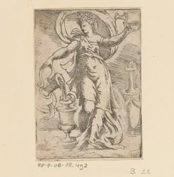 Donna con brocche e anfore