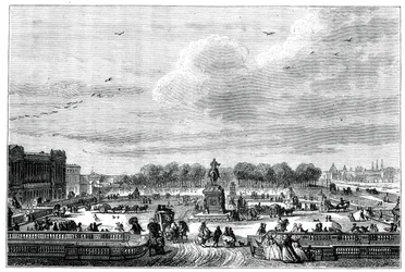I giardini di un palazzo francese del re Luigi XV, 1763, 1885