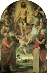 Cristo in Passione con Mosè e Salomone