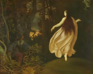 Apparizione nella foresta (da La bella addormentata), prima del 1858