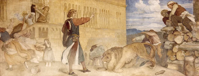 Trattava i leoni come se stesse scherzando, c.1854-55