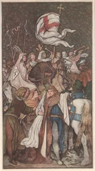 Ludovico il Santo si congeda dalla moglie Elisabetta