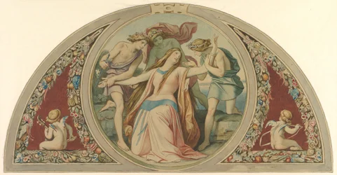 Tre ragazzi salvano la disperata Pamina dal suicidio, 1864