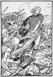 Alfredo il Grande nella battaglia di Ashdown, 871