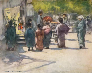 Davanti alla bancarella, c1887, 1901
