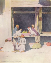 Un bazar a Peshawur, 1905