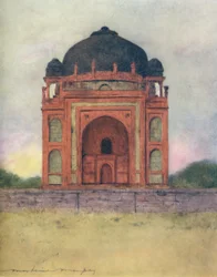 Tomba del re Babur, 1905