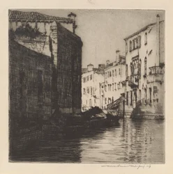 Un Canale Posteriore, Venezia (Palazzi)