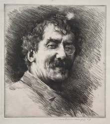 Ritratto di Whistler con il ciuffo bianco